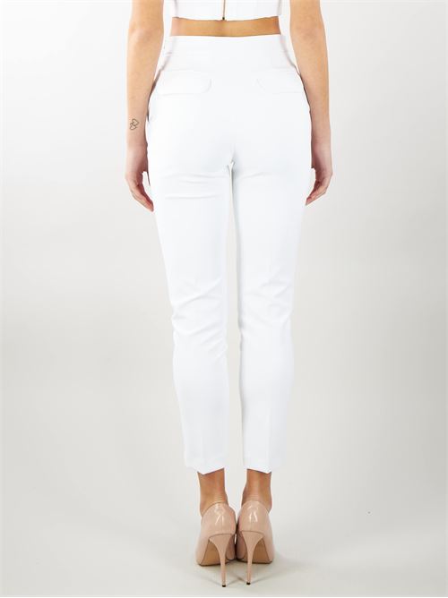 Straight stretch crepe trousers with horsebit Elisabetta Franchi ELISABETTA FRANCHI | Pants | PA02741E2360